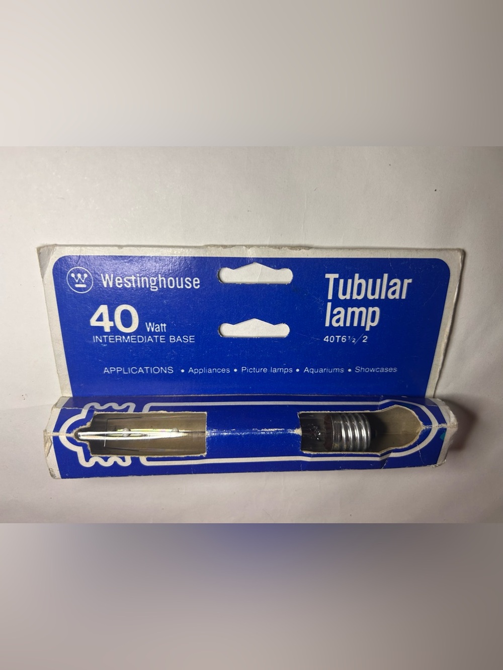Vintage Westinghouse 40 Watt Tubular‎ Lamp Replacement Bulb Lightbulb Appliance